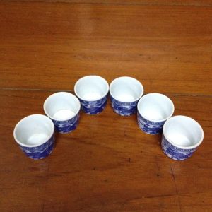 ถ้วยน้ำชากังใสเนื้อแกร่งโบราณขาวฟ้าลายมังกร ใบเล็ก - Image 4