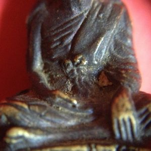 หล่อทองเหลืองโบราณหลวงพ่อนุ้ยวัดคุ้งยางป่ากุมเกาะ มีกริ่ง - Image 2