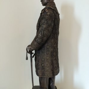 หล่อพระบรมรูปจำลองร.9 สูง 21.5 นิ้ว แบบ รมดำ รุ่น ปีกาญจนาภิเษกออกแบบ โดย อ.เสวก เทศน์ธรรม มีโค๊ตที่องค์กำกับทุกองค์ - Image 4