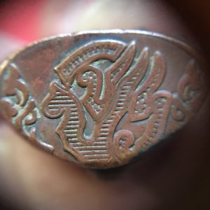 พระกริ่งเนื้อทองแดงผิวไฟ ใต้ฐาน โค๊ต จปร. เสียงกริ่งดังกังวาล - Image 3