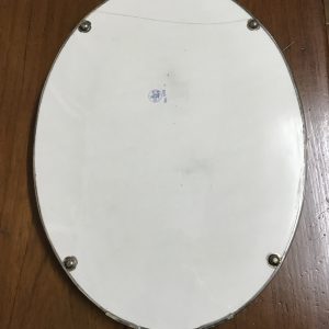 ถาดกระเบื้องโบราณรูปไข่ใบใหญ่สุด ขนาด 13"1/2 X 21"  ลายศิลปะ ตะวันตกโบราณ - Image 4