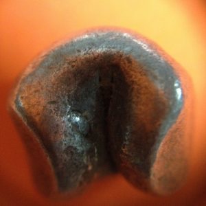 พดด้วงรัตนโกสินทร์เม็ดบาทสมัย ร. 4 พ.ศ.2394-2411 ( ตรามงกุฎ-กรงจักร ) เม็ดนี้พิเศษมี 3 ตรา  (เม็ดที่ 2) - Image 4