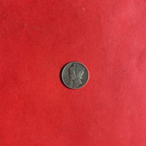 เหรียญเก่าเนื้อเงินประเทศ USA ราคา10 Cent " Mercury "ปี1939 ประมาณพ.ศ.2482 - Image 2