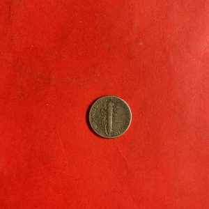 เหรียญเก่าเนื้อเงินประเทศ USA ราคา10 Cent " Mercury "ปี1939 ประมาณพ.ศ.2482 - Image 3