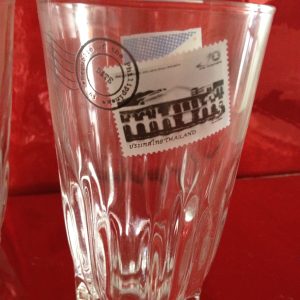 แก้วน้ำกินก้นจีบของไปรษณีย์ มีตราธงชาติ เออีซี - Image 2