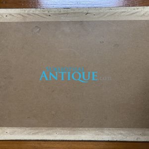 รูปภาพเก่าราชินีสีสวยสดสมบูรณ์ใหญ่มากขนาด 21 1/2" X 15" กรอบปูนเก่าเดิม - Image 3