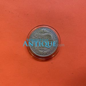 เหรียญเก่าเนื้อเงินประเทศอังกฤษสมัยพระเจ้า GEORGIVS V ปี ค.ศ.1923 มูลค่า 1/2 CROWN ตรงสมัย ร.5 พ.ศ.2466 - Image 4