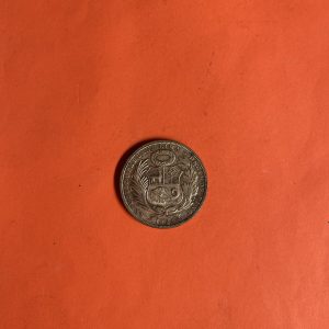 เหรียญเก่าเนื้อเงินประเทศ PERU สมัย FIRME Y FELIZ POR LA UNION ปี1924 มูลค่า UN SOL ตรงกับสมัย ร.6 ( พ.ศ.2467 ) - Image 4