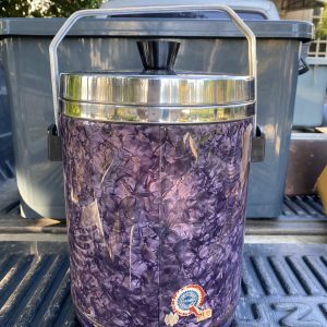 กระติกใส่นำ้แข็งปรอทแก้วโบราณยี่ห้อ  Peacock พร้อมอุปกรณ์เก็บสภาพสมบูรณ์สวย - Image 2