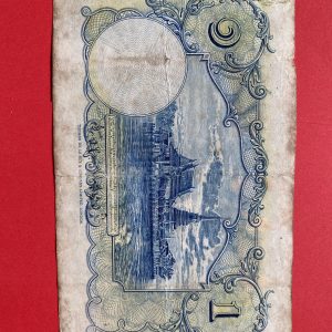 ธนบัตรแบบ 3  1 บาท รุ่นที่ 2 ( รัชกาลที่ 8 พระพักต์พระเยาว์ ) ) ประกาศใช้ 28 กันยายน 2479 ลายเซ็น พระยาไชยยศสมบัติ บ. โทมัส - Image 2