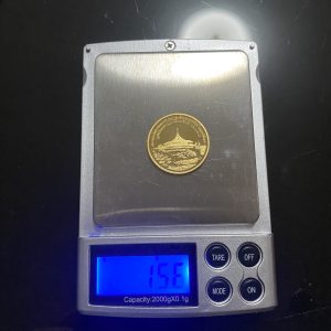 เหรียญที่ระลึกสวนหลวงร. 9 ในหลวง - ราชินี เนื้อทองคำขัดเงา ปี2535 ผลิต1,000 เหรียญ นํ้าหนัก 15.6 กรัม พร้อมกล่องเดิม - Image 4