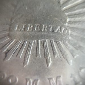 เหรียญเก่าเนื้อเงินประเทศ MEXICO 8R ปี ค.ศ. 1892 เป็นเหรียญที่ผ่านการออกเกรด เป็นเหรียญบล็อกยอดนิยม (ฟันหนู) สวยมาก - Image 4