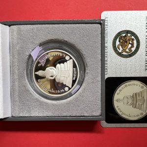 เหรียญหลวงพ่อโสธรสองหน้าเนื้อเงินขัดเงา 99.90% รุ่น1  ผลิต วันที่ 21 มิถุนายน 2537 ขนาด 32 มม. ผลิตจากโรงกษาปณ์"เพิร์ช" - Image 3